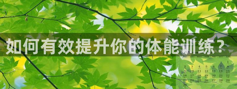 bbin视讯游戏官网：如何有效提升你的体能训练？