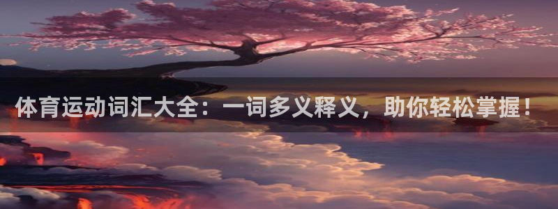 bbin视讯游戏平台：体育运动词汇大全：一词多义释义，助你轻松掌握！